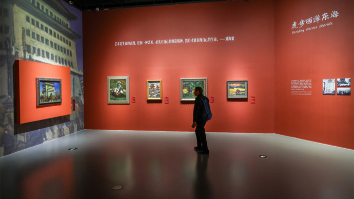 “刘海粟与颜文樑现代美术教育大展”启幕，近200件展品呈现“双峰并峙”