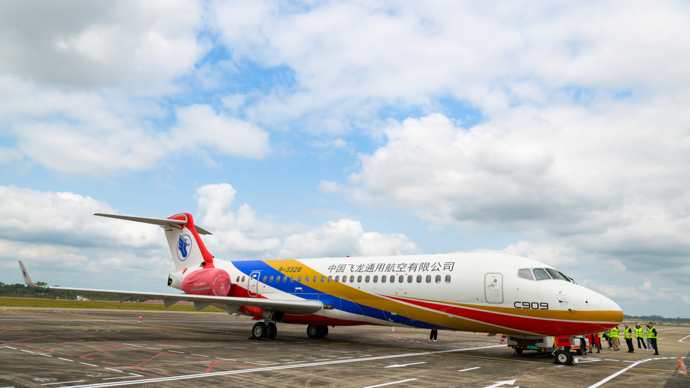 C909成为中国支线航空运输市场主力机型，已交付186架