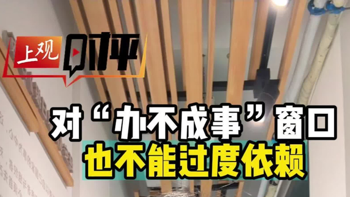 上观时评｜对“办不成事”窗口不能过度依赖
