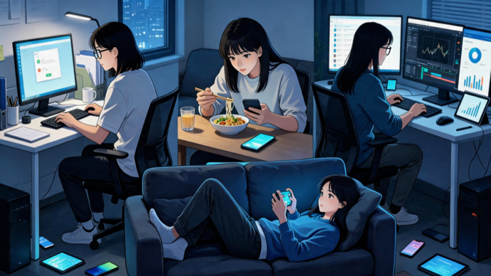 26岁女子每天盯屏幕超10小时，突然眼睛痛到睁不开，像涂了胶水！医生提醒