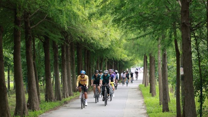 田园逐风行，骑游览吕巷，上海“村骑”金山站热力开赛