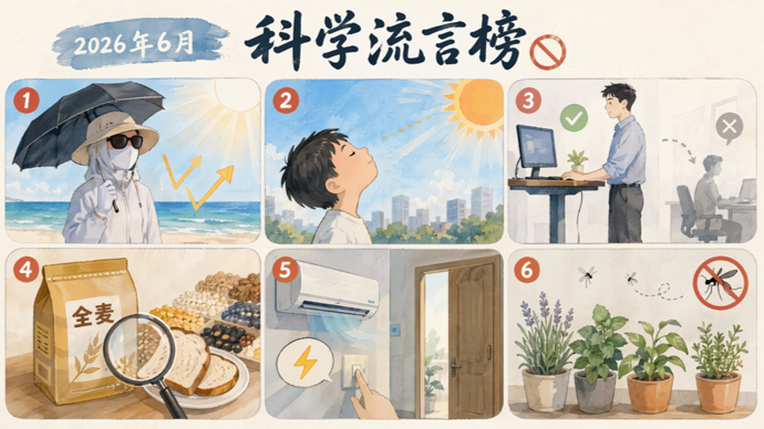 站着比坐着办公健康？在家养“驱蚊植物”可以防蚊虫叮咬？来看6月科学流言榜