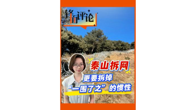 泰山拆网，更要拆掉“一围了之”的惯性｜锋面评论