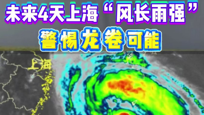 “白海豚”再度加强！未来4天上海“风长雨强”，警惕龙卷可能
