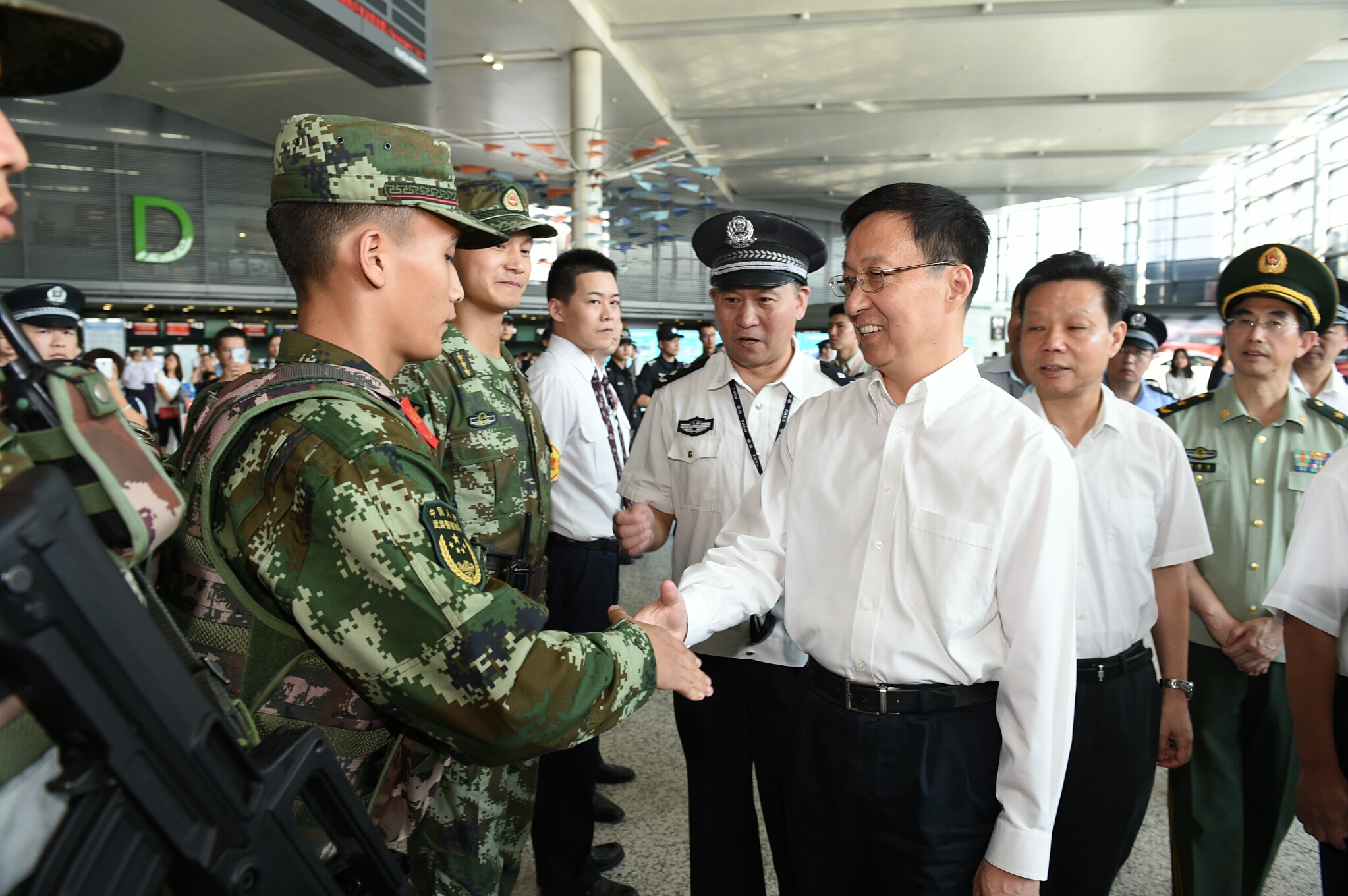 韩正杨雄检查g20杭州峰会上海安保工作