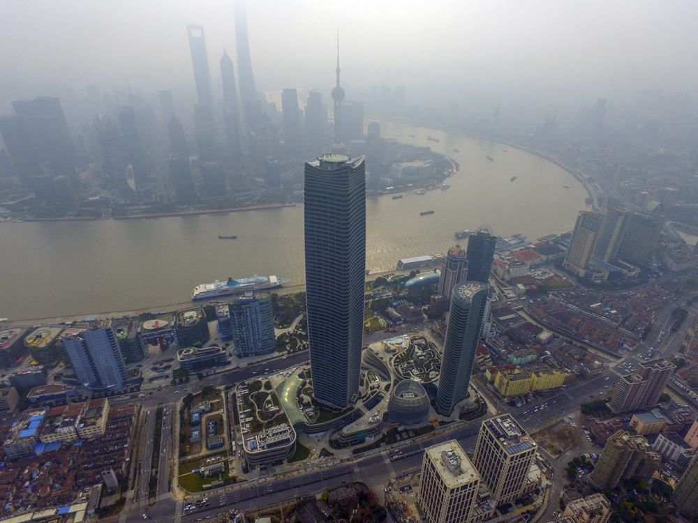 "浦西第一高楼"北外滩白玉兰广场竣工
