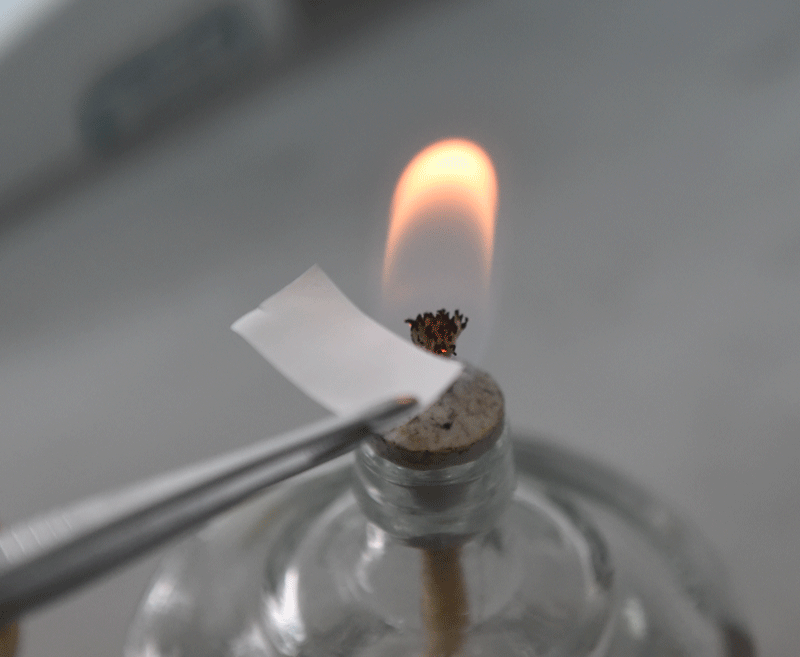 纸张的耐火性能很强,可以抵御1000摄氏度的高温.