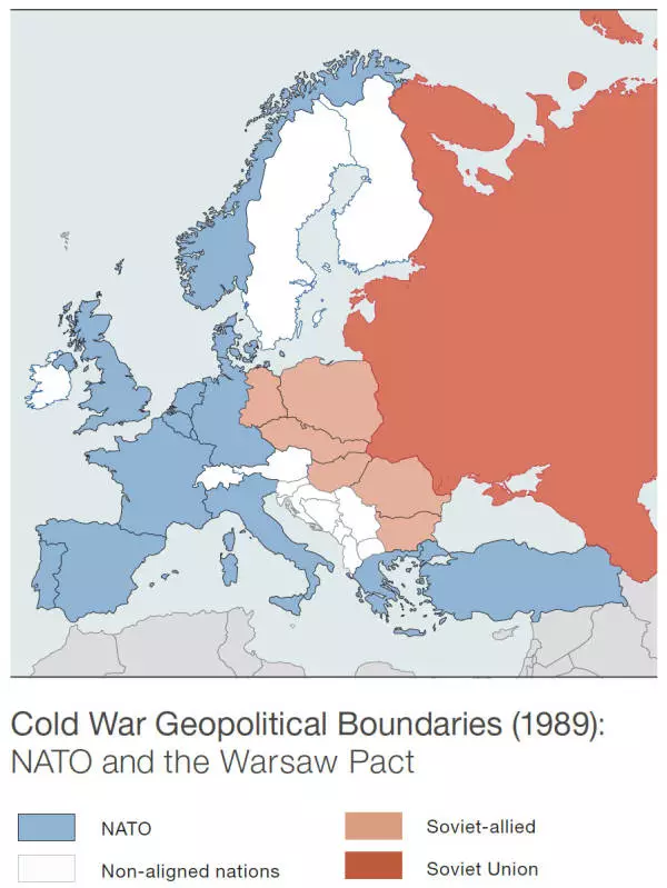 冷战时期欧洲地图图片