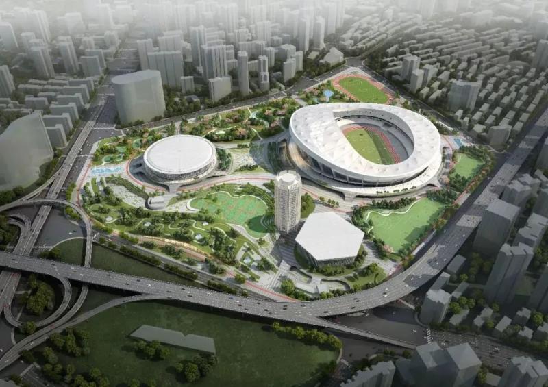 上海八万人体育场改造图片