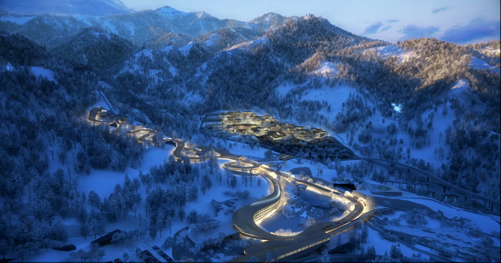 雪车雪橇中心赛道图片